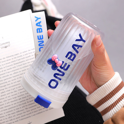 500ml 휴대용 커피 컵 높은 미적 차 파티션 오피스 제품용 플라스틱 컵