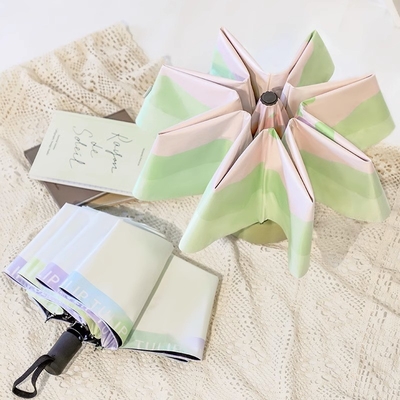 1 컬러 인쇄 검은 고무 자외선 우산 결혼식 선물 결혼식 선물