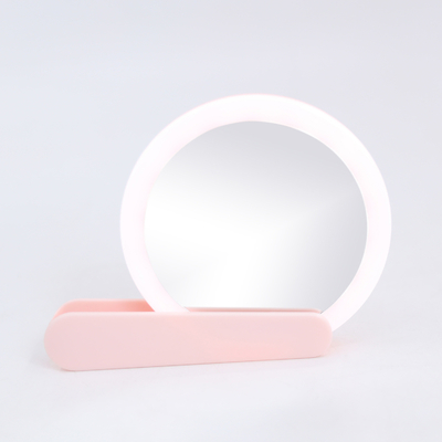 힘없이 아름다운 휴대용 접이식 휴대용 LED 메이크업 거울