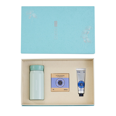 C Lock Thermos Mug L'Occitane 비누 손 크림 세트 호텔 및 리조트 손님에게 이상적입니다.