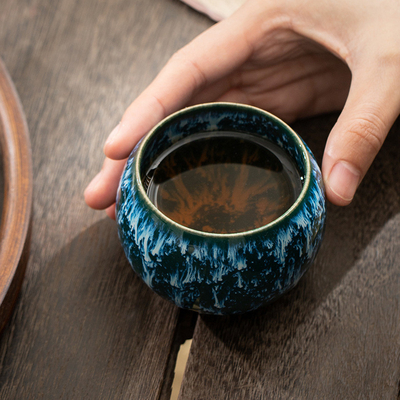 Kiln Change Master Cup Tea Cup Set for Corporate Gifting Customized Size and Shape 회사 선물용 차컵 세트 커븐 변경 마스터 컵 회사 선물용 차컵 세트 커스텀 크기와 모양