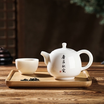 우아한 드래곤 보트 페스티벌 기념품 포터블 차 세트