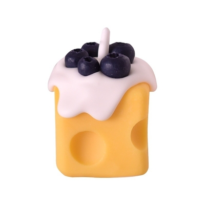 돌 스타일 귀여운 치즈 아로마테라피 촛불 소녀의 생일 기쁨을 위한 휴대용 선물 상자