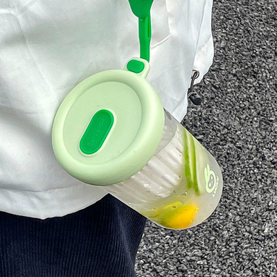 차 분리 차 컵 500ml 높은 외모의 차가운 추출 컵 짚 물 컵 활동 선물