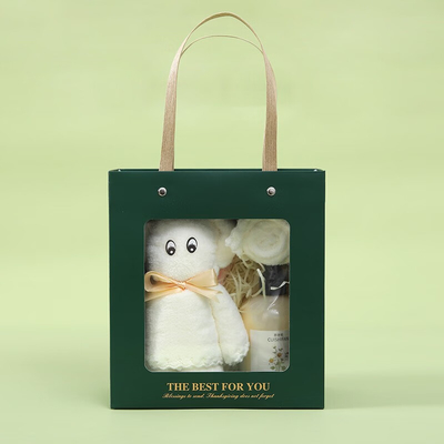 스포츠 및 게임 수건 선물 상자 수건 사각형 수건 손 크림 이상적인 여성의 날 선물