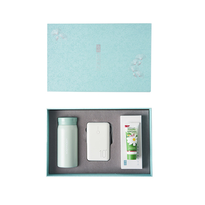 레 코 라이프 선물 세트 단열 컵 200ml 모바일 파워 손 크림 감사 선물