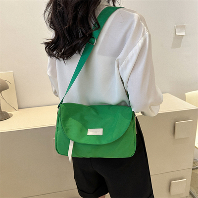 고객 로고 패션 여행자 가방 튼튼한 색상 단순 크로스 보디 가방 직원 선물