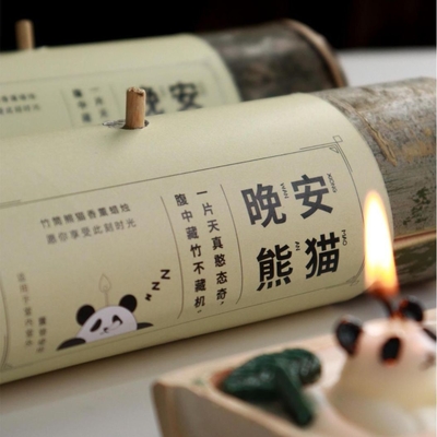 호텔 및 리조트 손님들을 위한 맞춤형 Bambu Candle Good Night Panda Aromatherapy