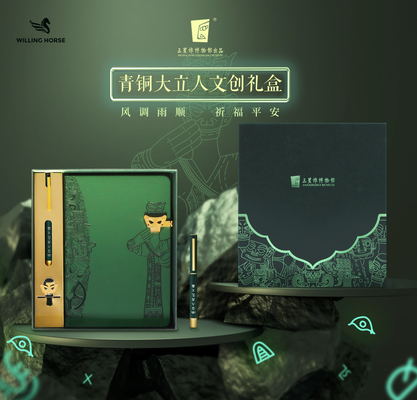 A5 노트북 북마크 서명 펜 사용자 지정 로고와 함께 문화 및 창의적 선물 세트