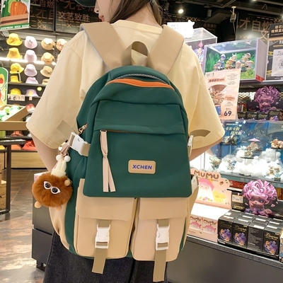 컬러 차단 트렌드 대형 용량 배낭 호텔 및 리조트용 이상적인 신품 선물