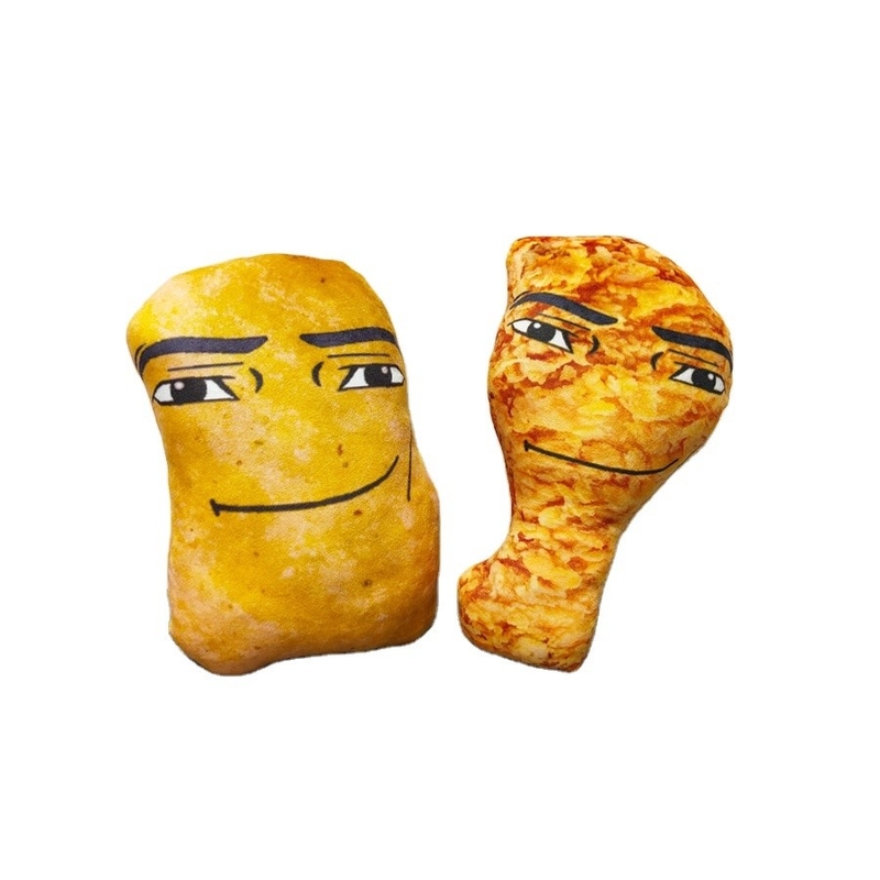 다른 노래 치킨 블록 치킨 다리 표현 팩 장난감 게임 플러시 인형 장난감